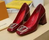 louis vuitton high heels classy paris  heel square head vin rouge